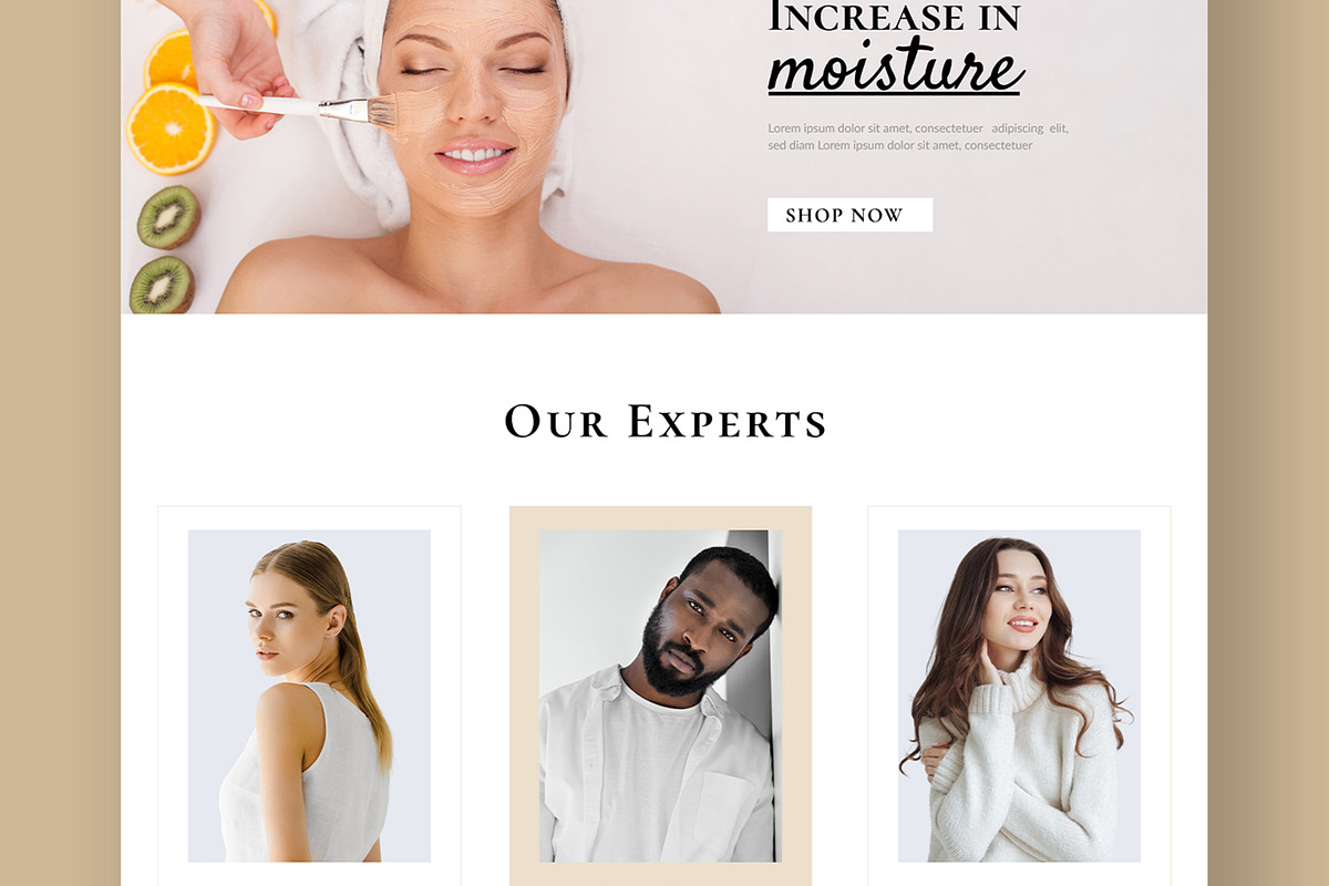 Skincare Landing Page Layout, a Landing Page Template by ContestDesign (Photo 5 of 7)