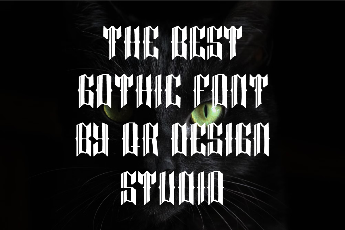 Black Purhel - Medieval Font, a Blackletter Font by QR Design Studio (Photo 2 of 6)