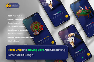 Poker Chips Sets & Playing Cards, an UI Kit Template by DesignBox