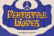 VERTISTYLE WAVES - Psychedelic Style, a Serif Font by Brightone (Thumbnail 1 of 9)