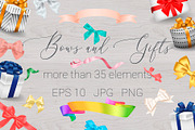 Bows and Gifts. More than 35elements, an Object Graphic by HmarkaShop (Thumbnail 1 of 2)
