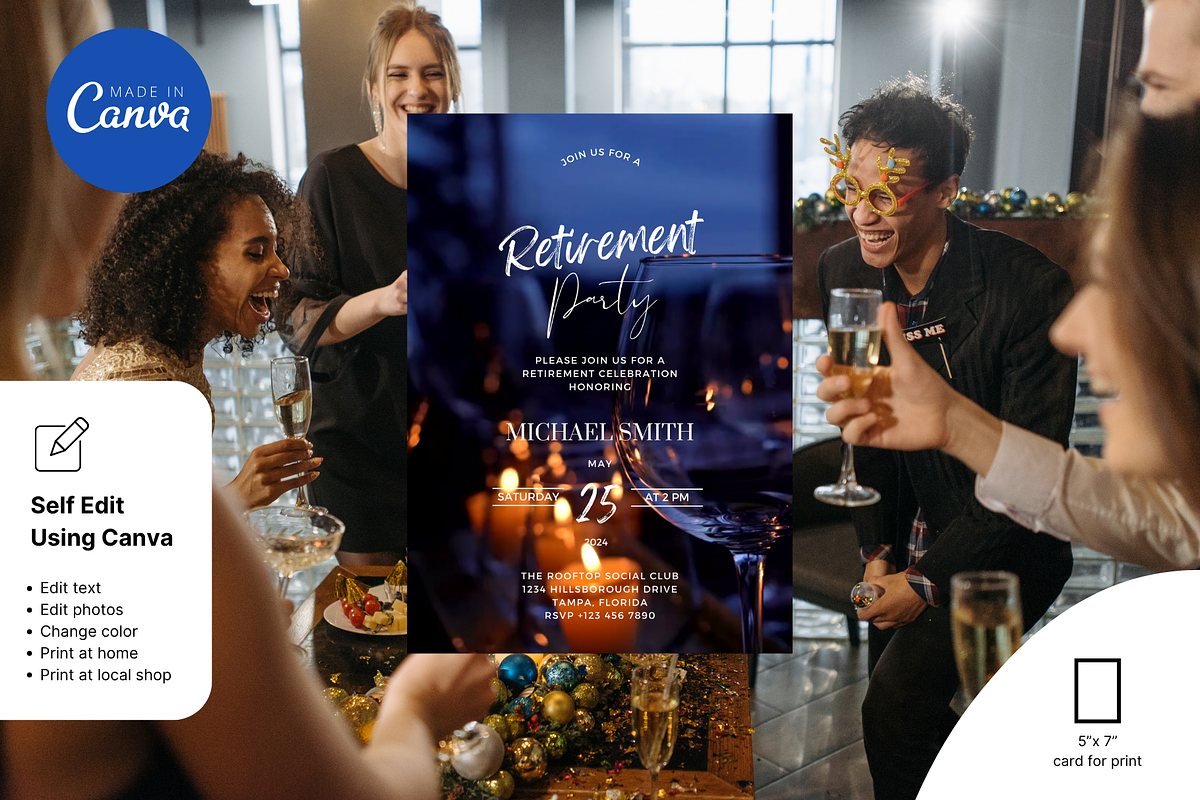 Retirement Party Invitation, an Invitation Template by Earth5168 (Photo 6 of 9)