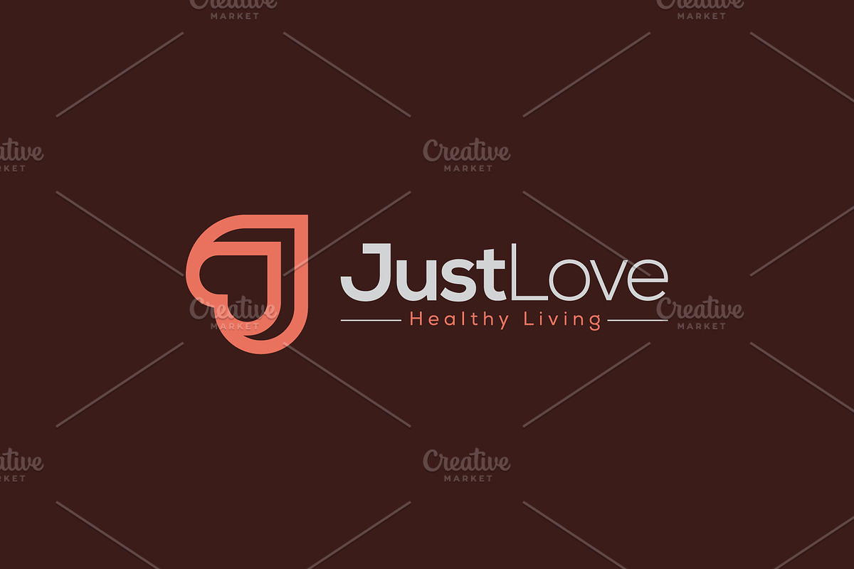 Letter J Love Heart Logo Design, a Branding & Logo Template by Amadul11 (Photo 1 of 4)