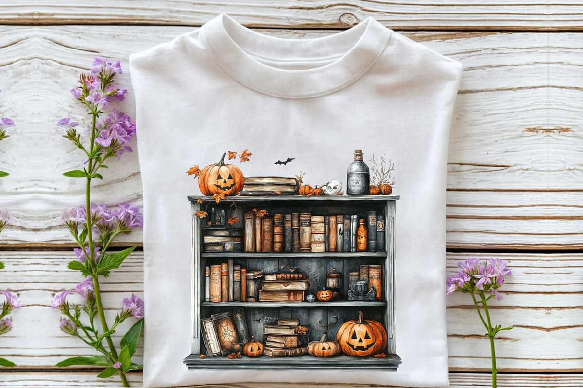 Neutral Spooky Halloween Clipart, a Seasonal Illustration by Rose Art (Photo 6 of 7)