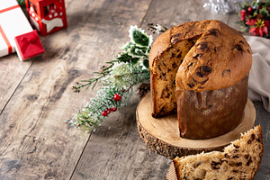 Traditional Italian panettone for Christmas, a Food & Drink Photo by etorres69