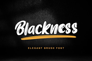 Blackness, a Script Font by Letterara