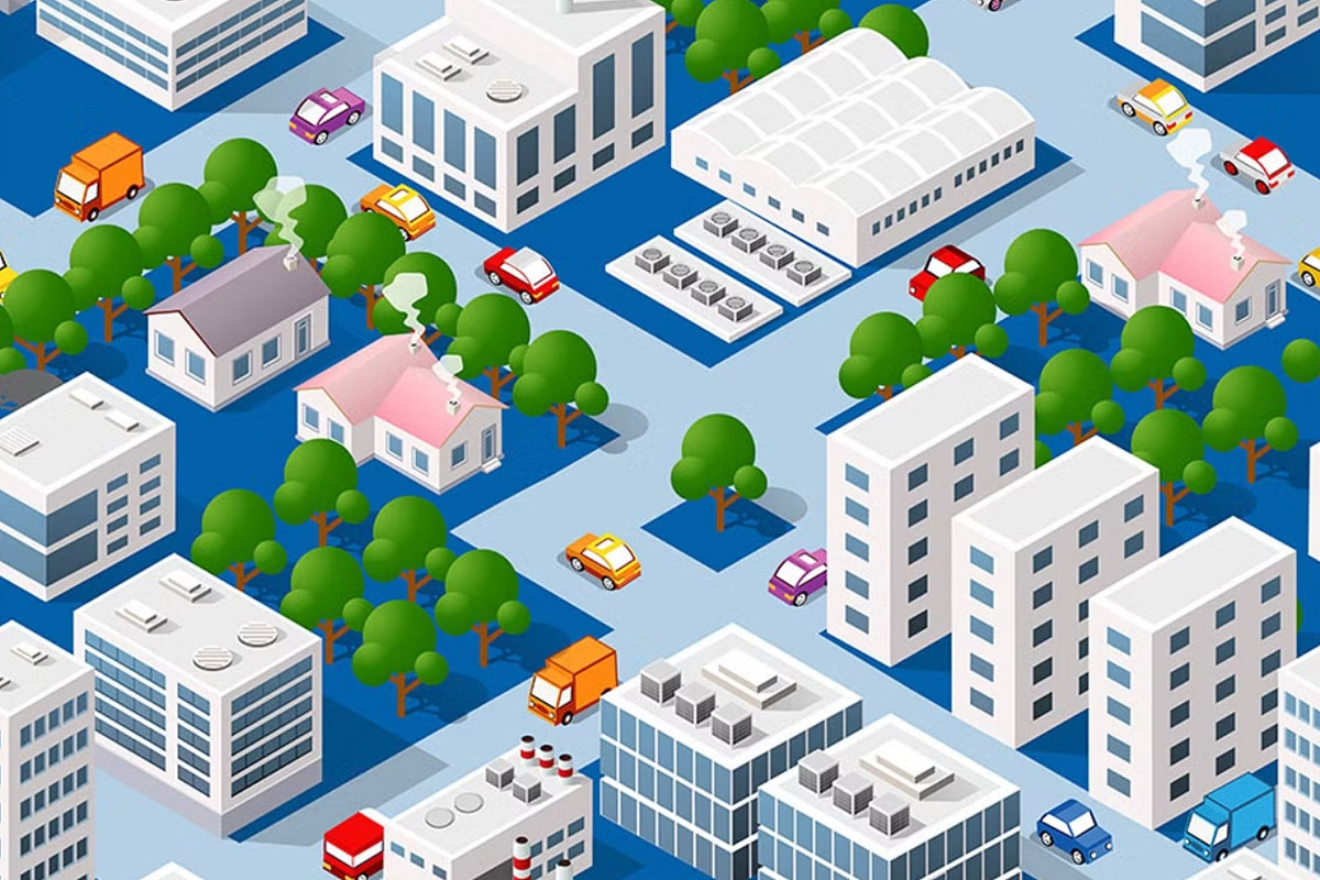 Seamless city plan, a Pattern Graphic by AlexZeL (Photo 2 of 5)