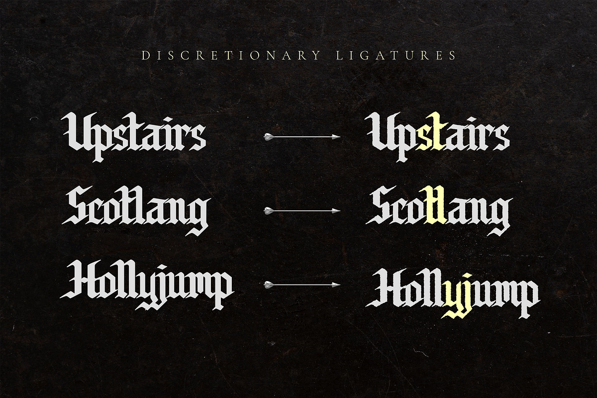 Corogh Gorge - Blackletter Font, a Blackletter Font by Krakenbox Studio (Photo 11 of 12)