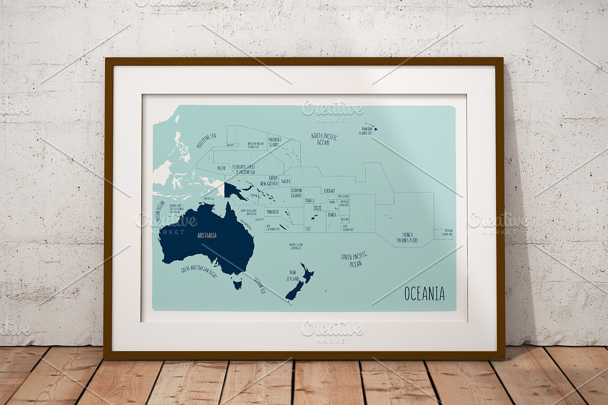 Oceania Maps Collection, an Education Illustration by Illustrationsforteachers (Photo 8 of 8)