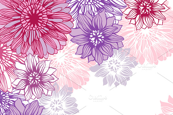 Floral Backgrounds With Flowers.