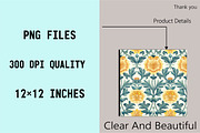 Vintage William Morris Style Floral, a Pattern Graphic by SVGArt (Thumbnail 4 of 9)