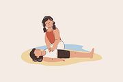 Lifeguard Beach Illustration, an Object Graphic by Jump Studio (Thumbnail 8 of 16)