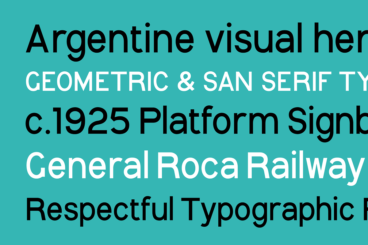 Southern Railway, a Sans Serif Font by Fabio Ares (Photo 3 of 7)