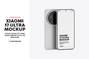 Xiaomi 17 Ultra Phone Mockup, an Android Mockup by UnicDesign (Thumbnail 1 of 8)