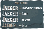 Jaeger font + 6 bonus illustrations, a Font by Heather_insane (Thumbnail 4 of 7)