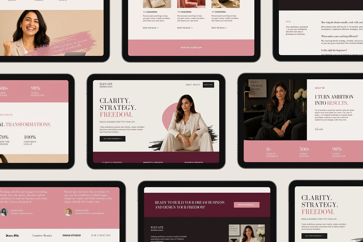 Elevate - Canva Website Template, a Landing Page Template by PixaSquare (Photo 2 of 7)
