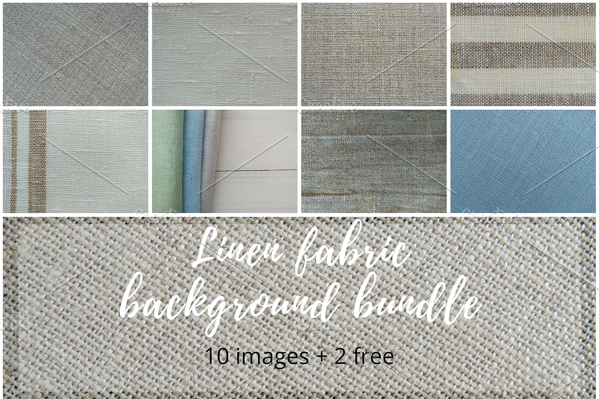 SALE! Linen fabric background bundle, an Abstract Photo by OksanaAn (Photo 1 of 5)