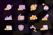 Finance 3D Icon Pack, an Object Graphic by Artnivora.Std (Thumbnail 4 of 4)