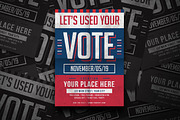 Modern Election Event Flyer, a Flyer Template by Tokosatsu (Thumbnail 2 of 4)