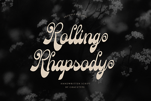Rolling Rhapsody Handwritten Script, a Script Font by gracetype_studio