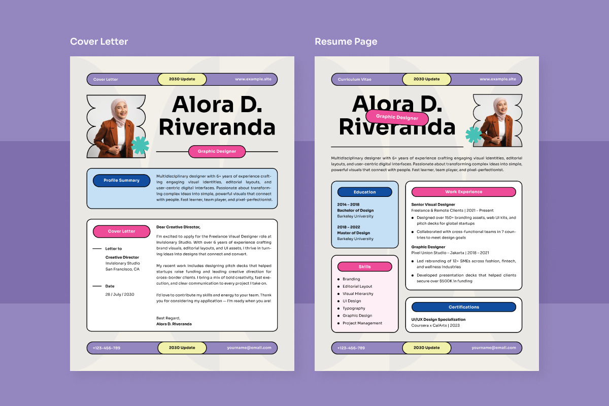 Creative Resume for Bold Designers preview 2