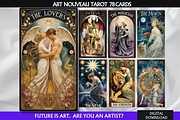 Art Nouveau Tarot Deck, an Object Illustration by Mugio (Thumbnail 1 of 6)
