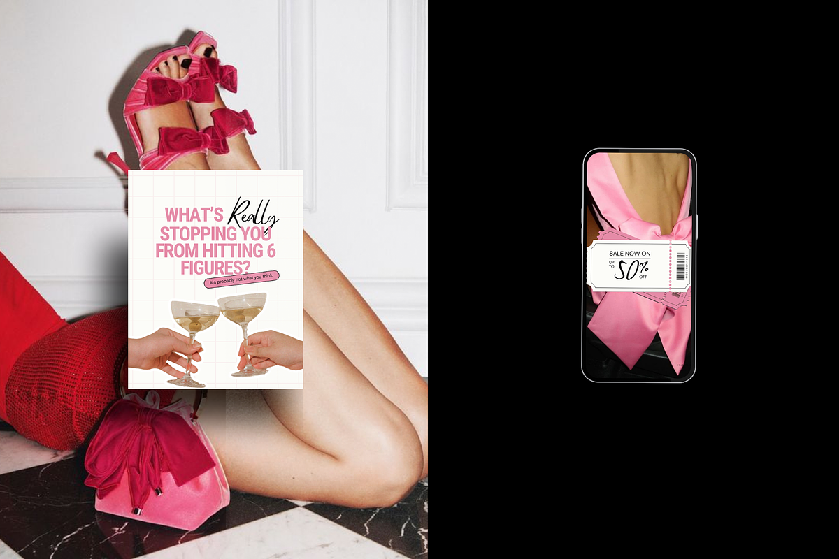 Pink Bold Instagram Template, a Social Media Template by Row Creative (Photo 5 of 10)