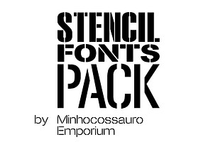 Stencil Fonts Pack