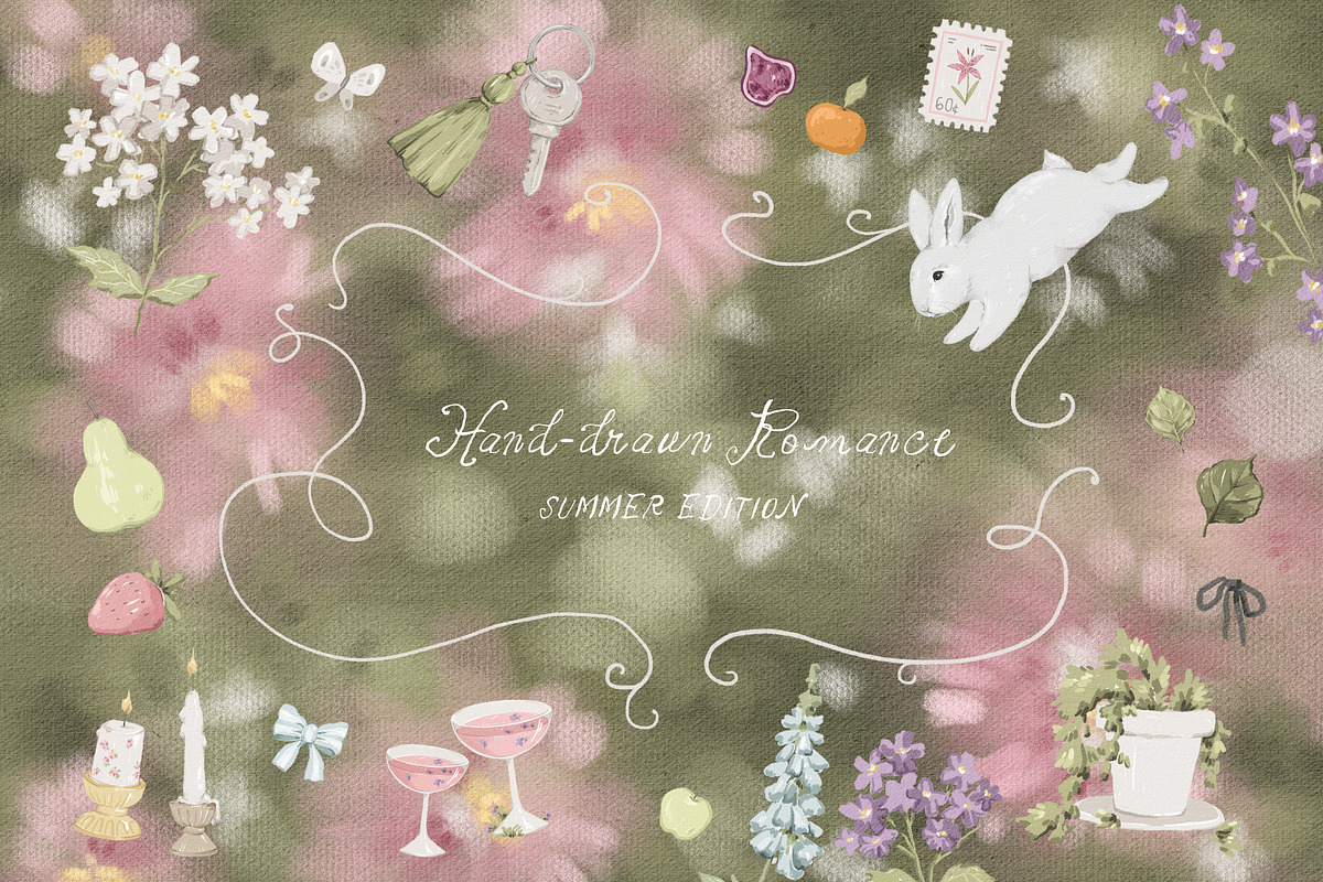 Hand-drawn Romance Whimsy Summer, a Decorative Illustration by Kreker Kate (Photo 4 of 13)