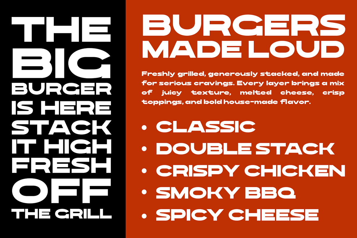 Rodbay - Bold Extended Typeface, a Sans Serif Font by roomspace creative lab (Photo 5 of 10)