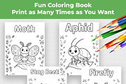 Insect Coloring Book for Kids, an Education Illustration by Mohammad Sarfaraz (Thumbnail 10 of 13)