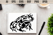 Stencil Frog, a Decorative Illustration by MARYCRAFTIRIA (Thumbnail 2 of 3)