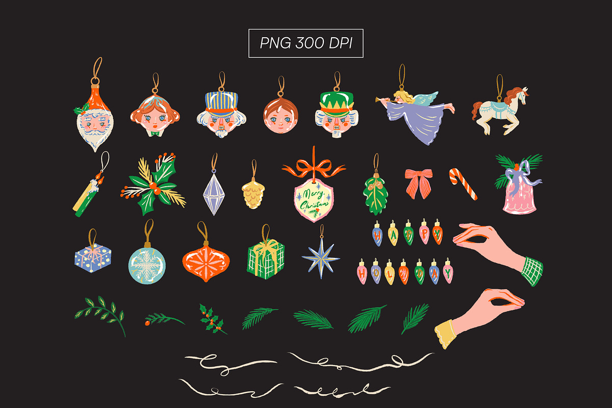 Christmas Patterns and Png Set, a Pattern Graphic by Nansirins Studio (Photo 6 of 6)
