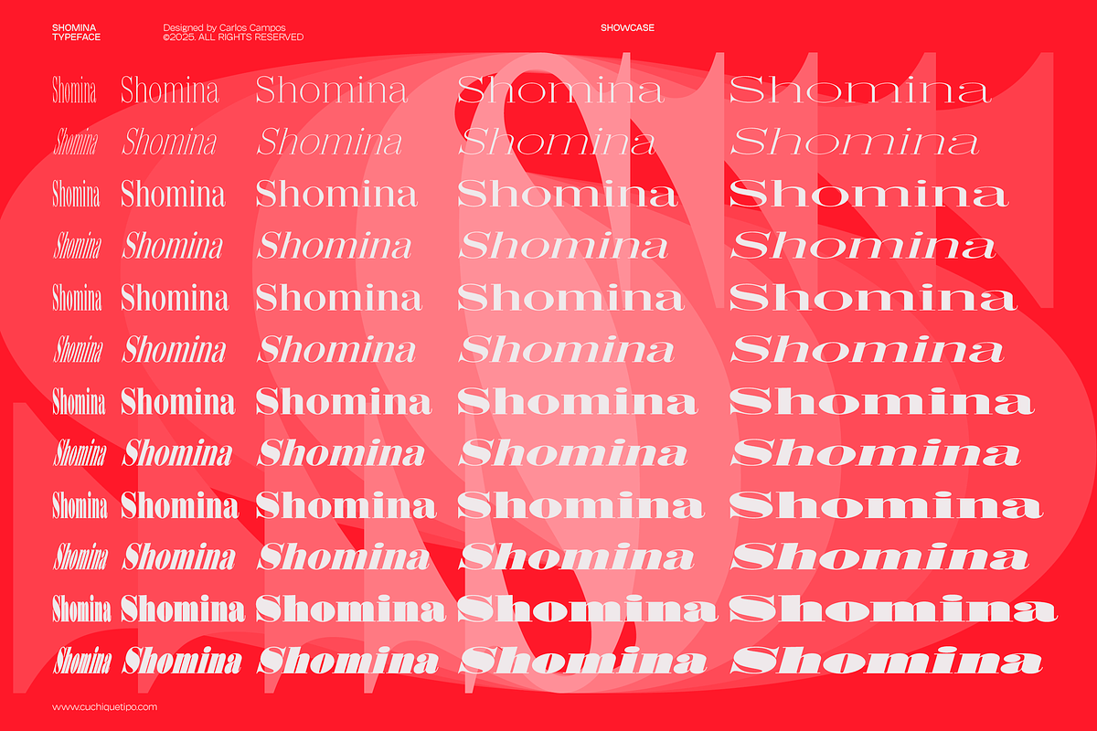 Shomina Font, a Serif Font by Cuchi, qué Tipo! Foundry (Photo 18 of 21)