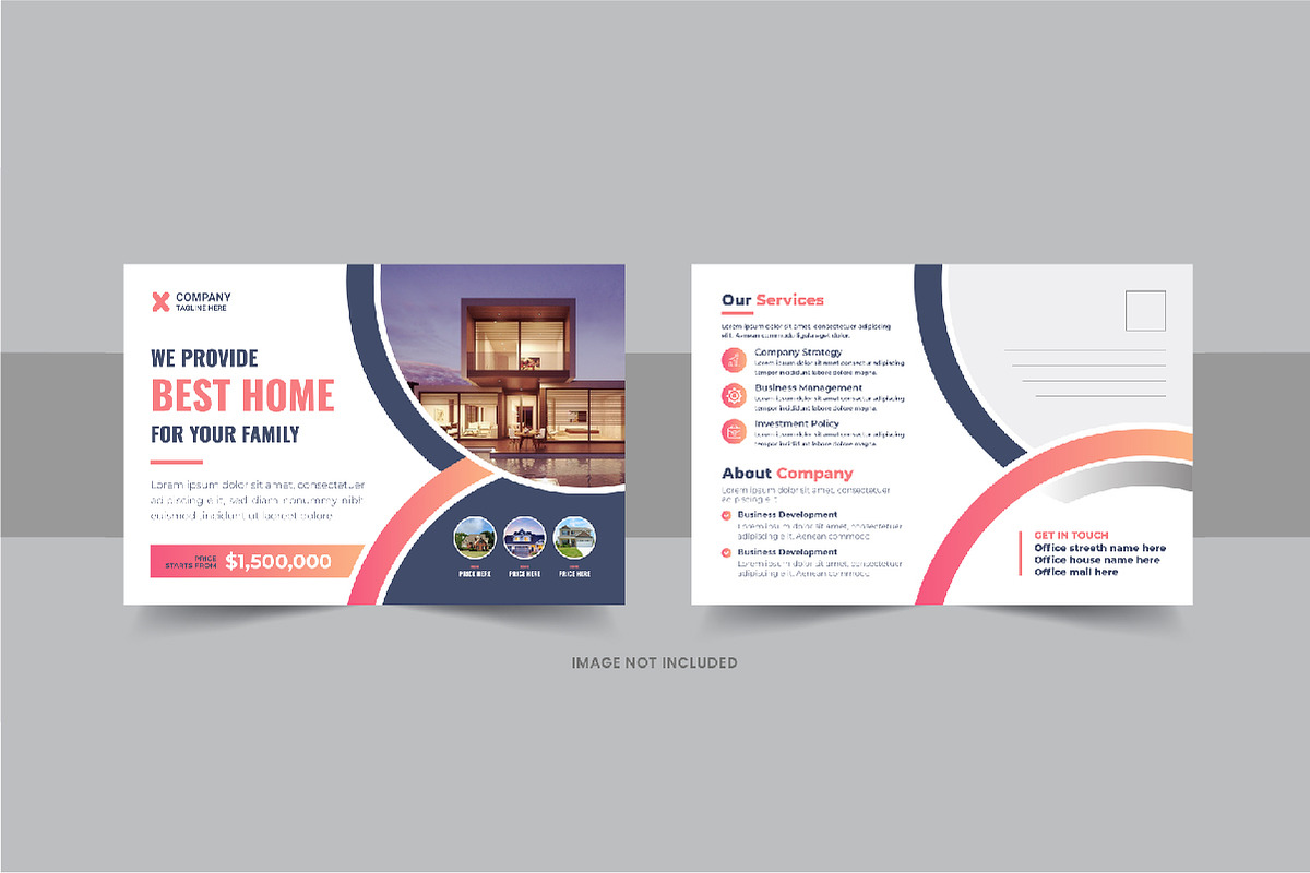 Real estate eddm postcard template, a Brochure Template by Pavel_design (Photo 4 of 11)