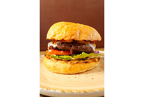Juicy beef burger with fresh, a Food & Drink Photo by darksoul72