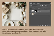 Christmas Festive Greeting Card, a Product Mockup by Maria S. Studio (Thumbnail 4 of 5)