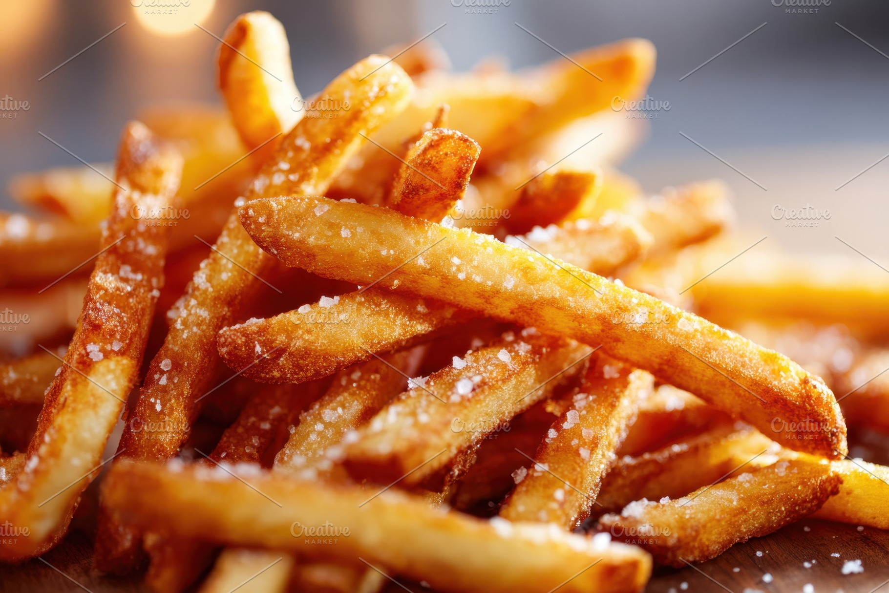 Golden salted french fries, a Food & Drink Photo by AlyaAnd