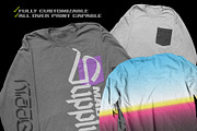 Worn Long Sleeve Pocket Tee Mockup, a Shirt Mockup by Mad Supply (Thumbnail 4 of 7)