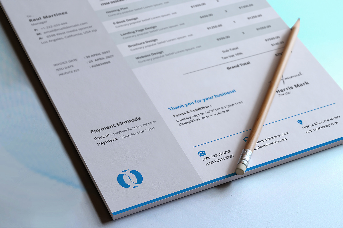 Canva Invoice, a Stationery Template by DesignDevisers (Photo 5 of 7)