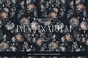 Dark Floral Luxury Wallpaper, a Wallpaper Graphic by paper aesthetic (Thumbnail 5 of 9)
