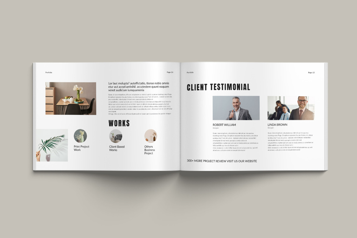 Portfolio Landscape Templates, a Brochure Template by Pixelpick (Photo 8 of 9)