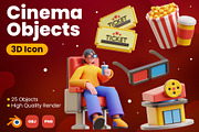 Cinema 3D Icons, an Object 3D Model by Rakata Studio (Thumbnail 1 of 7)