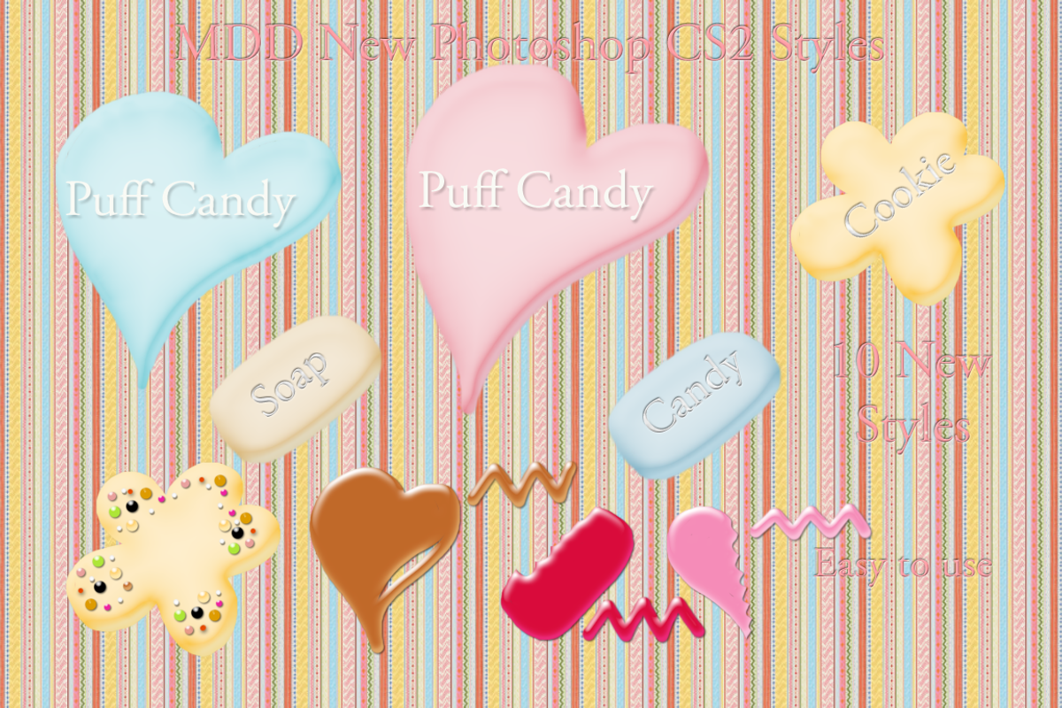 Adobe Photoshop CS2 Styles, a Layer Style Add-On by MDD Designs (Photo 3 of 3)