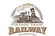 Locomotive logo illustration, a Branding & Logo Template by SODESIGN (Thumbnail 5 of 8)