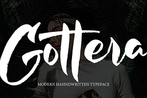 Gottera, a Script Font by pineungtype