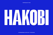 Hakobi - Condensed Sans, a Sans Serif Font by Pekotype (Thumbnail 1 of 9)