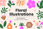 Floral and Plant Illustrations, an Illustration by IlloBob (Thumbnail 1 of 9)