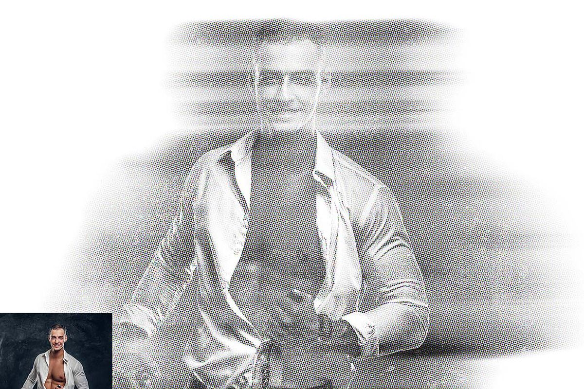 Cinematic Halftone Motion FX, an Action Add-On by Studio Retouch (Photo 3 of 13)