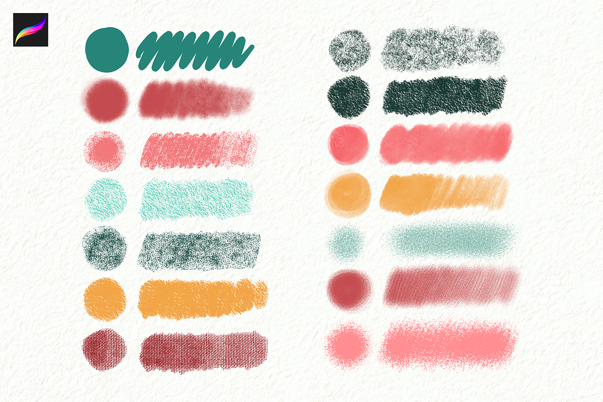 Soft Grit & Chalk Procreate Brushes, a Brush Add-On by Moon House Shop (Photo 5 of 5)